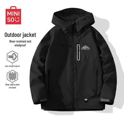 Men's Outdoor Windproof Waterproof Hooded Jacket