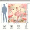 1Pc Fashion Art Flamingo Charm Women Pattern Digital Print Shower Curtain Bathroom Decor Home Decor Machine Washable