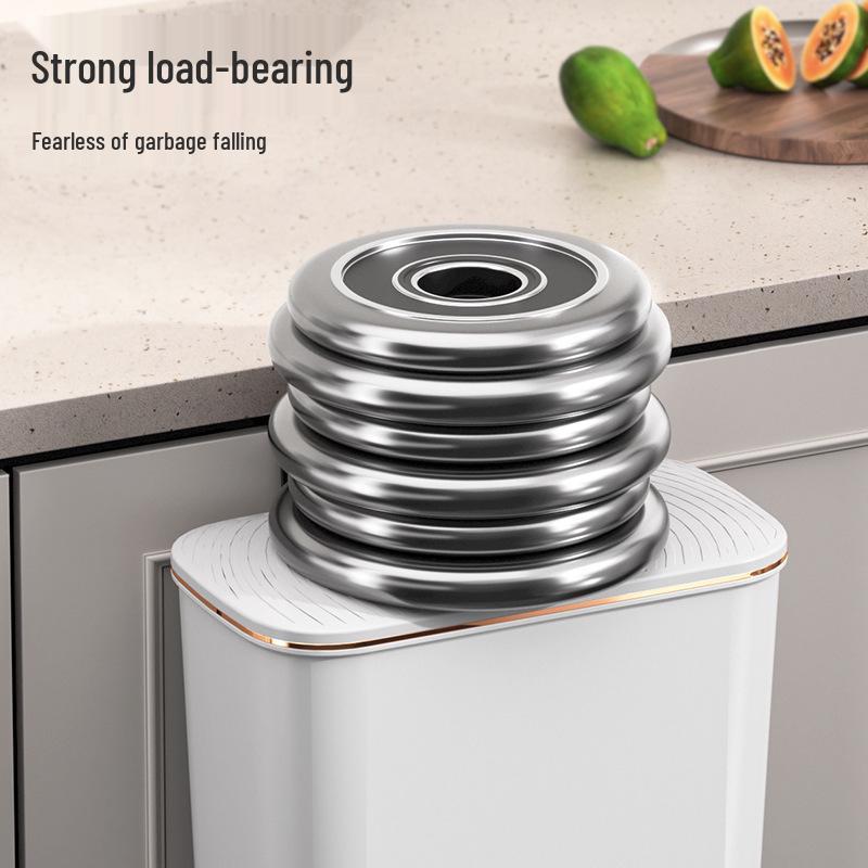 Wall-Mounted Kitchen & Bathroom Trash Can with Lid – Stylish, Large Capacity Waste Bin for Home