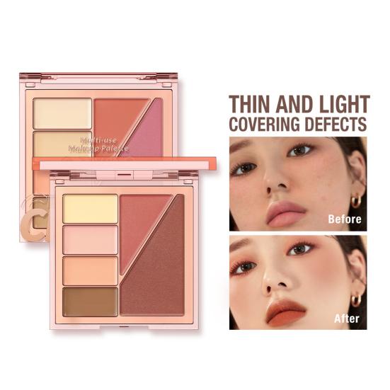 

Широкое применение, водостойкий, универсальный, компактный, осветляющий цвет кожи, удобный консилер, румяна, контурная палитра бальзамов для щек