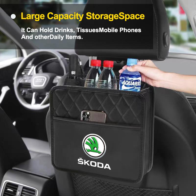 Car Multi-function Storage Bag Automobile Seat Back Storage Pocket for Skoda SCALA Superb Octavia 2 3 A4 A5 Fabia Kamiq Kapoq Kodiaq Rapid Car Styling
