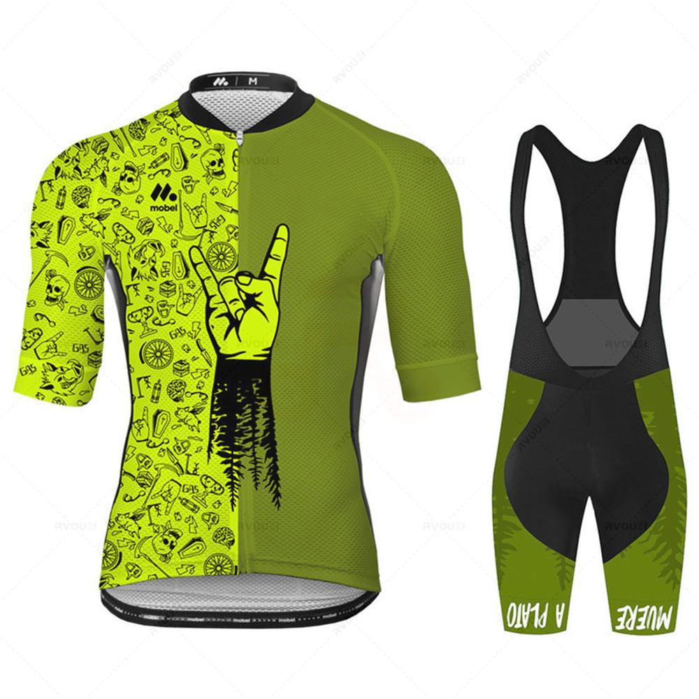 2026 Breathable Cycling Suit Set Bike Pro Team Cycling Jersey Set Men MTB Bike Clothes Summer Bicycle Clothing Maillot Culotte Conjunto Ropa Ciclismo