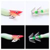 Red-headed Luminous Wood Shrimp4Size with Sound Beads Bionic Fake Bait Jumping Shrimp for Squid Fishing