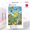 Pokemon Island Adventure Set Pattern  3pcs 100% Round Full Drill 5D DIY Diamond Painting Embroidery Cross Stitch Rhinestone Décor