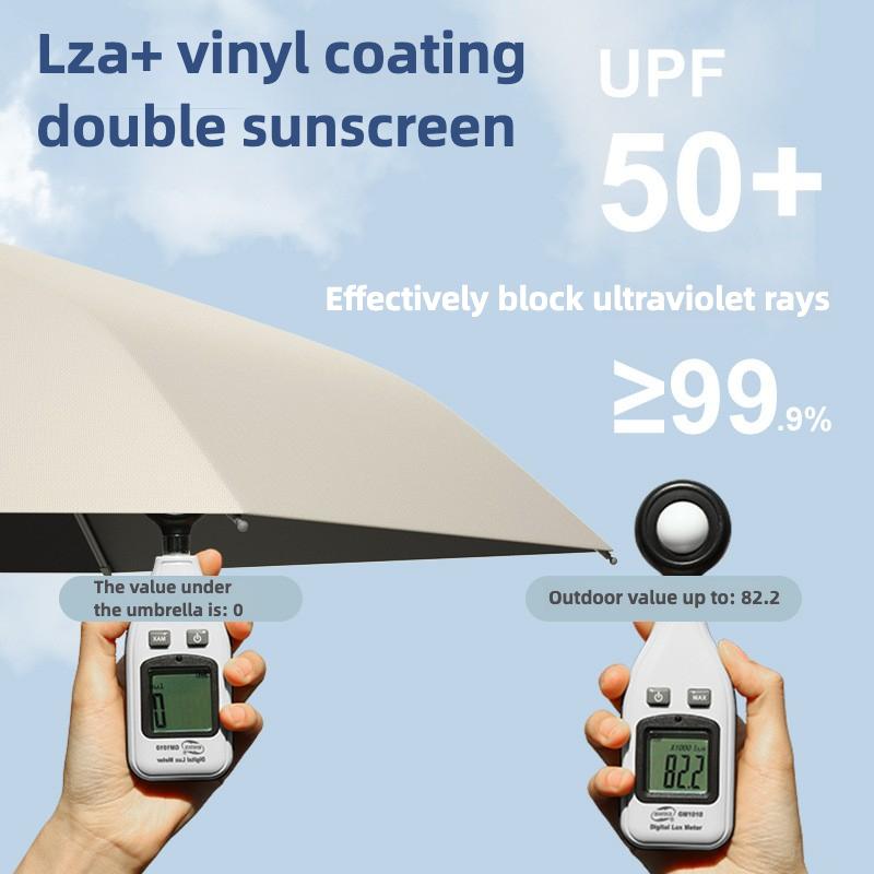 Mini-Damenregenschirm Kleiner Taschen-Fünffach-Sonnenschirm Sonnenschirme Sonnenschutz UV-Schutz Kapselschirm Sonnig und Regnerisch