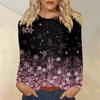 Women's Daily Casual Long-sleeved Printed O-neck Top