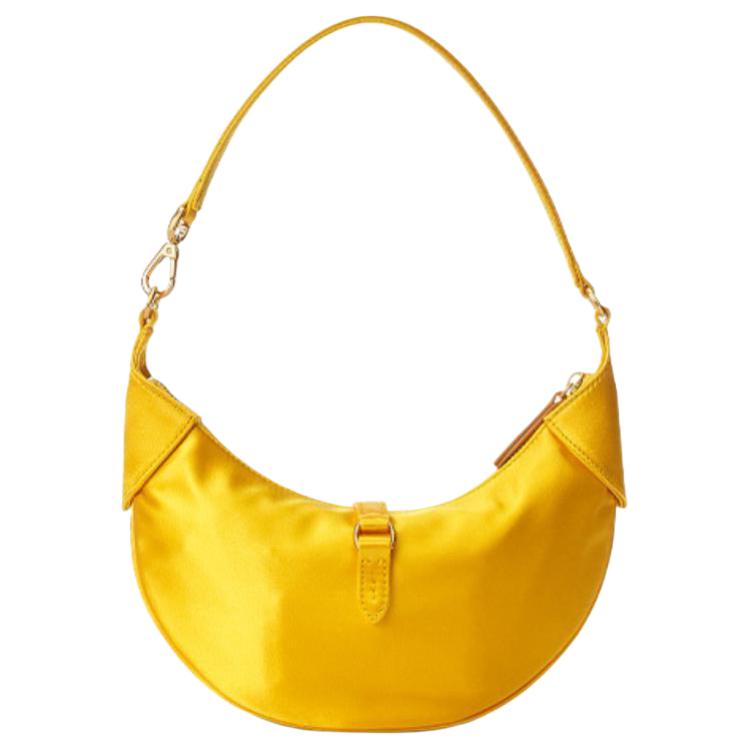 New Polo Ralph Lauren Polo ID Fabric With Cow Leather Clutch Handbag, Shoulder Bag Women's Yellow WAPOBAG02V20019