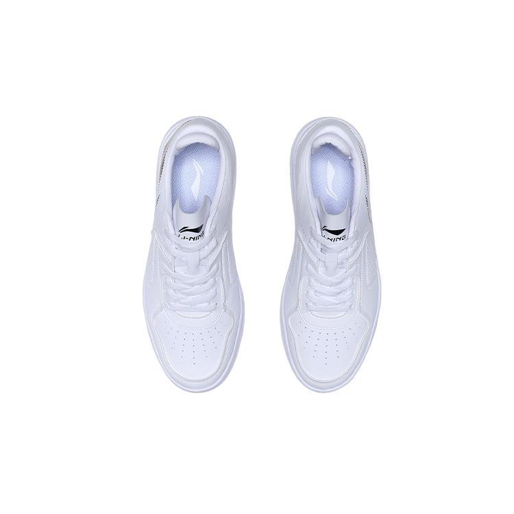 New LiNing Street Player Coverage Warm Water Resistant Low Top Skateboard Shoes White Black AGCQ251-4