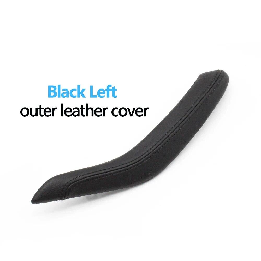 Car Interior Passenger Doors Pull Handle Outer Leather Cover Replacement For BMW X5 X6  F15 F16 2014-2018