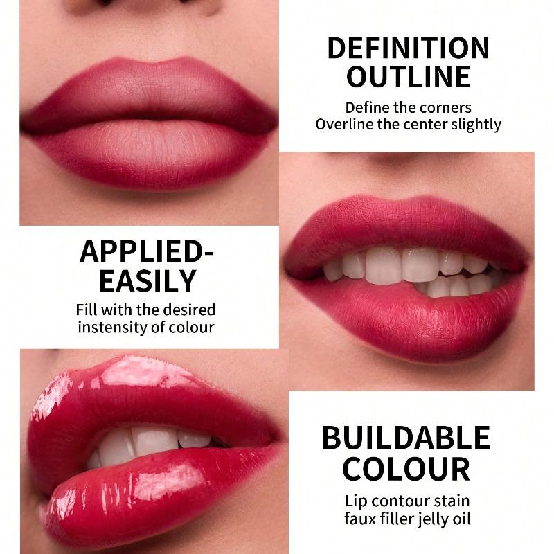 2-In-1 Watercolor Lip Gloss, Moisturizing, Mirror-Like Finish, Long-Lasting Color, Creates Natural Lip Tone, Suitable For Back To School, Beginners