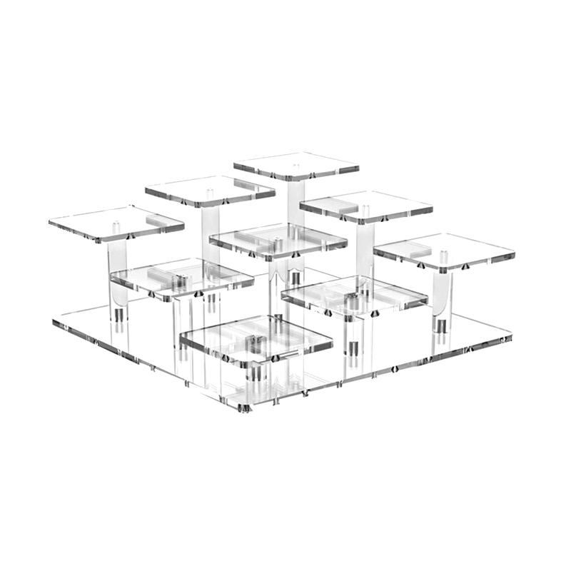 

9-уровневая многоуровневая стойка для кексов, парфюмерия и ювелирные изделия, настольный органайзер, стойка для десертного стола, витрина, держатель для дисплея