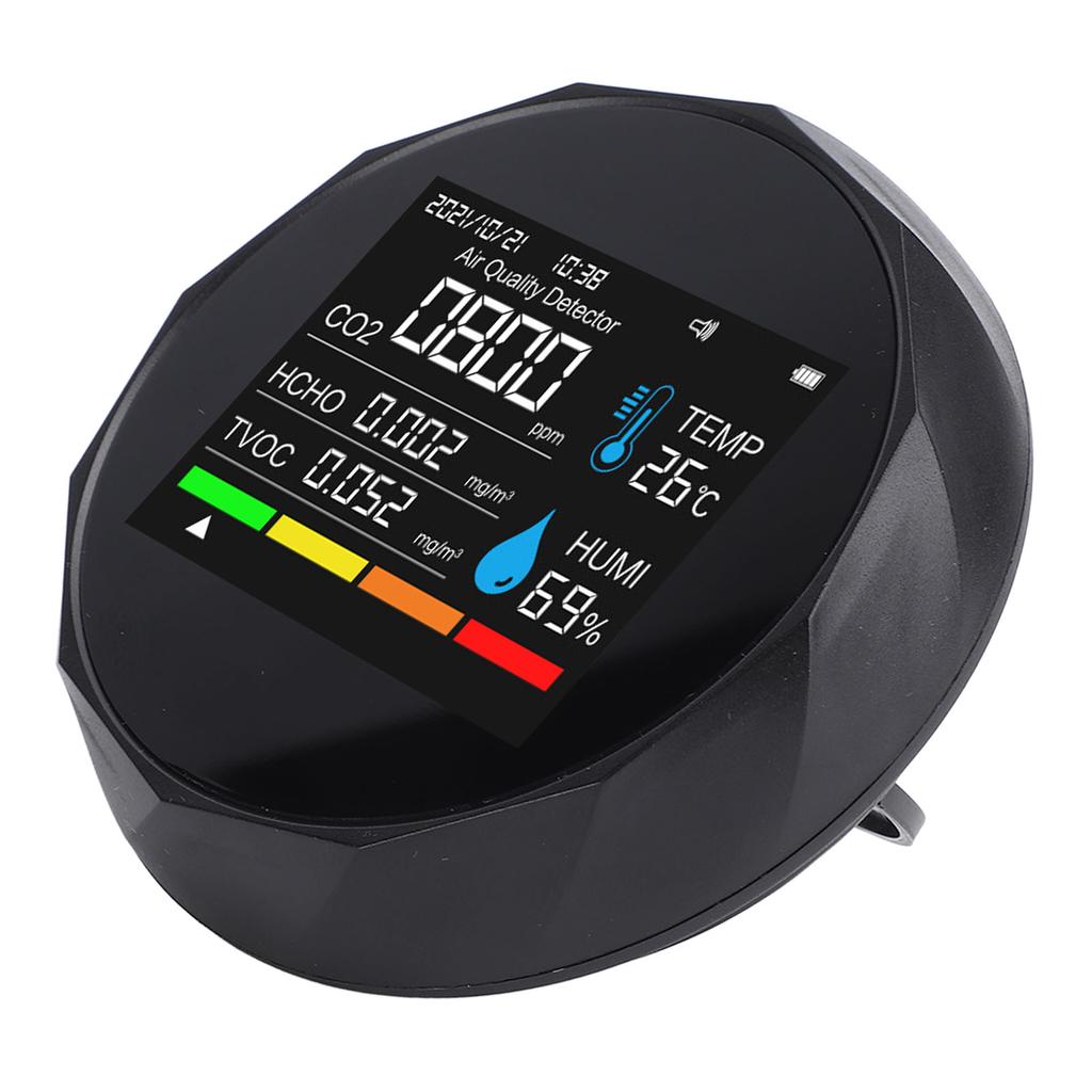 5 in 1 Indoor Air Quality Detector Bluetooth APP Accurate Sensor Magnetic Wall Mount Portable Air