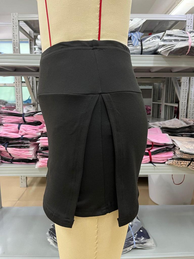 TikTok Trendy 2026 High-Waisted Slit Skort: Women's Anti-Exposure Style