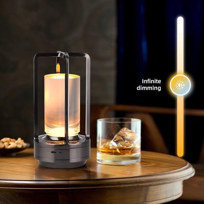 Portable Touch Sensor Table Lamp for Indoor/Outdoor Use - Perfect for Dining, Camping, Hotel, or Bedside