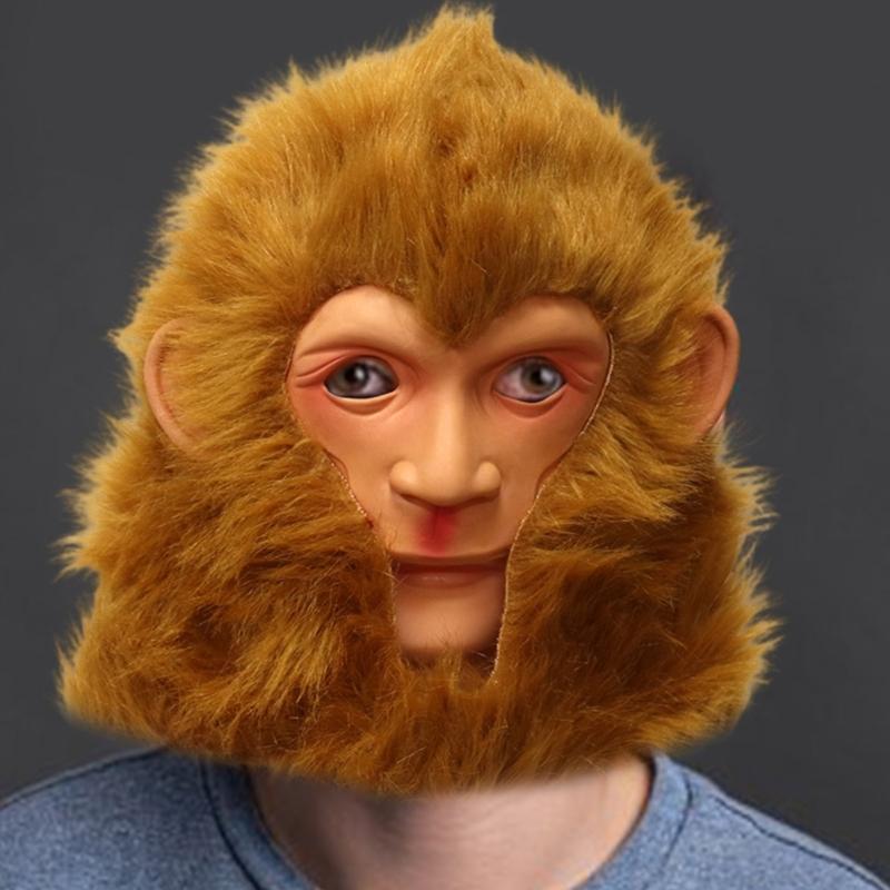 Affenmaske Halloween-Maske Gaming-Maske 3D WuKong Maske Party-Maske WuKong Cosplay-Maske Schwarze Mythos Gokus Maske