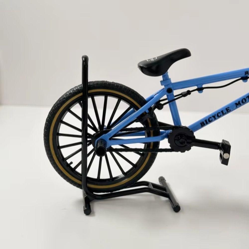 Parking Rack Finger Mini Bike Zinc Zinc Alloy Metal Simulation Bike Kids Toy Bicycle Model Toy Boys Gift