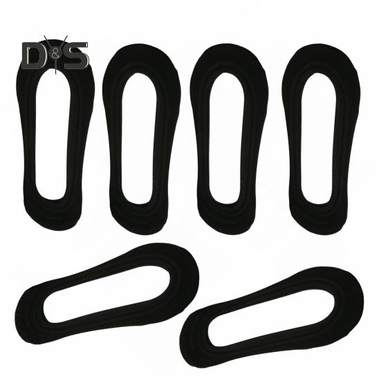 

3 пары невидимых носков на высоком каблуке с низким вырезом, желтовато-желтые, однотонные, высокоэластичные, противоскользящие, силиконовые, впитывающие пот, противоусадочные, короткие носки-лодочки чёрный