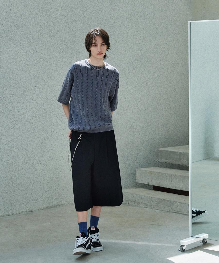 GLW Cotton Bermuda Pants Black