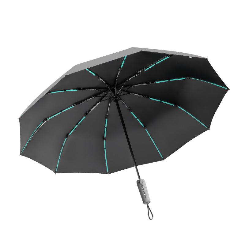 Automatic umbrella dual-purpose women's and men's sunshade sun protection reinforcement thickened wind-resistant large strong double umbrella