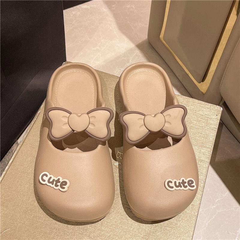

Fashion Cute With Bow Shoes Outside Round Toe Women s Slippers and Ladies Sandals On Offer 2025 Luxury Casual High Quality 39 Eva Slides 39-40
