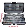 79 In 1 Precisions Ratcheting Screwdriver Set Featuring High Strength Mechanism And Comfortable Grip Handle M4YD
