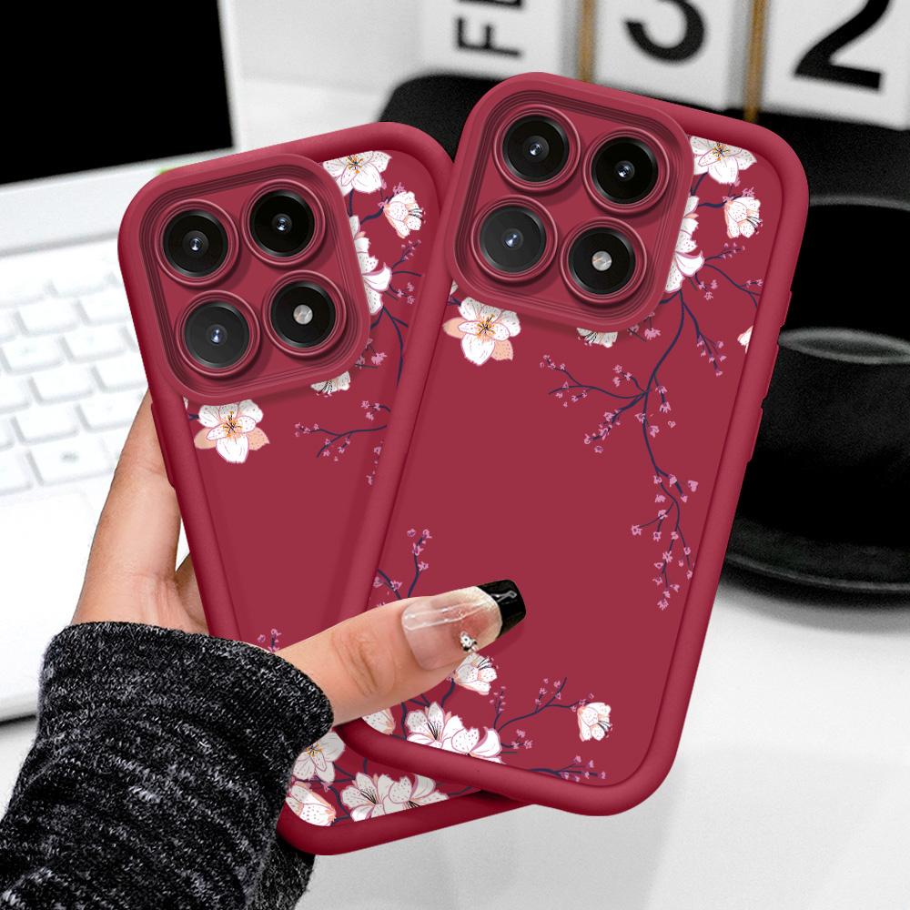 Spring Flowers Phone Case For Xiaomi 15T 14T 13T Pro 17 15 14 13 12 Lite Ultra Pro Max 5G Staircase Soft Cover