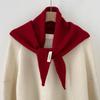 Women S 100 Australian Wool Triangle Scarf Spring Solid Color Versatile Shawl