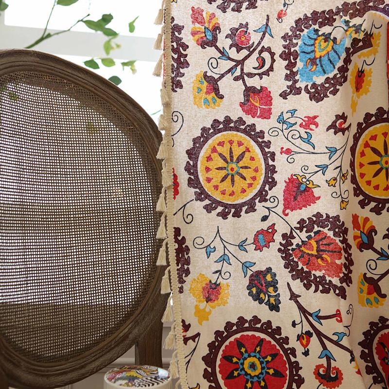 Jingga Half Blackout Tassel Curtain