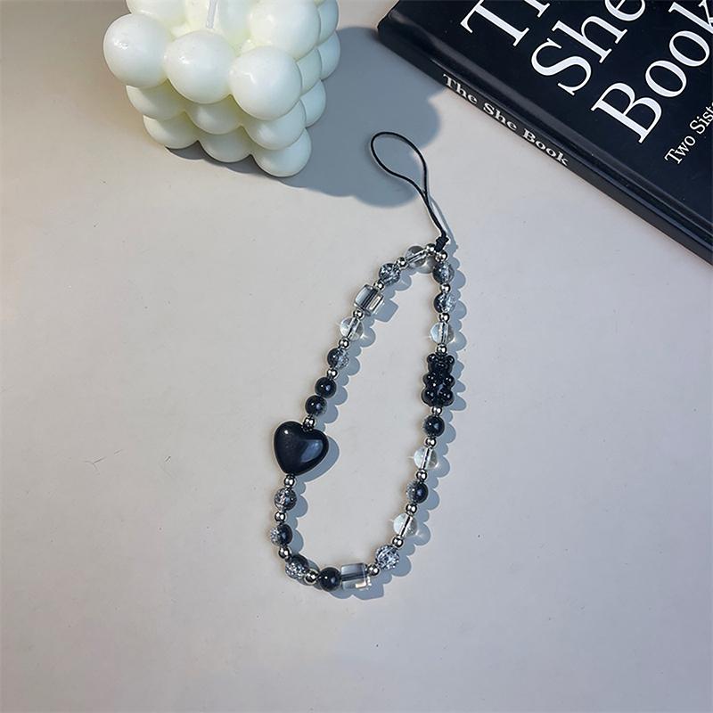 

Для Ip Аксесуари Samsung Підвісна мотузка Ins Y2K Серце Шарм для телефону Ремінець Квіткова намистина Підвіска Корейський браслет Для дівчини Ювелірні вироби