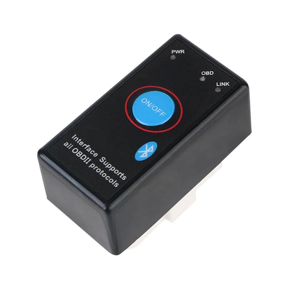 Bluetooth ELM327 V15 OBD2 Car Diagnostic Tool with On/Off Switch Wireless Scanner for Android Car Codes Repair Car Scanner