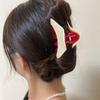 Black & Red Large Hair Claw Clip, Strong Hold Acrylic Jaw Clip, Fashion Hair Accessory for Thick Hair Women Daily Styling