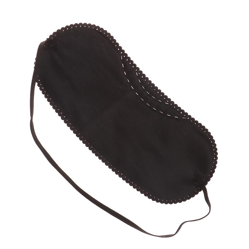 10 Teile/los Schwarz Reise Hause Schlaf Eyeshade Frauen Männer Auge Abdeckung Schatten Patch