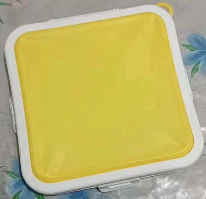 Silicone Sandwich Crisper Toast Storage Box Portable Food Storage Organizers Reusable Microwaveable Food Lunch Boxes