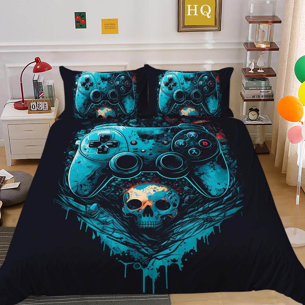 3D Game Console Printing Comforter Cover Set Twin Size Bed Set Cover Children High Quality Luxury Bed Set