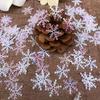 300 Stück - Weihnachts Schneeflocken Konfetti Künstlicher Schnee Weihnachtsbaumschmuck Dekorationen für Zuhause Party Hochzeitsdeko