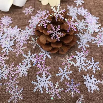 300 Stück - Weihnachts Schneeflocken Konfetti Künstlicher Schnee Weihnachtsbaumschmuck Dekorationen für Zuhause Party Hochzeitsdeko