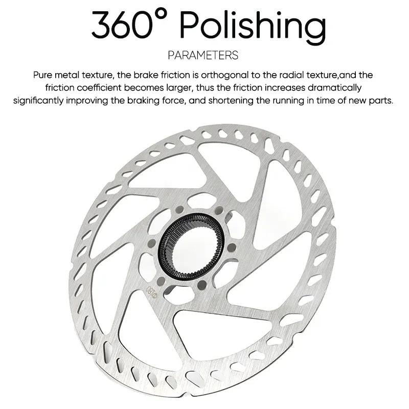 160/180/203MM Centerlock Brake Rotor CENTER LOCK Mountain Bike Brake Disc Rotor 1/2PC Road Bike Heat Dissipation Disc Rotors