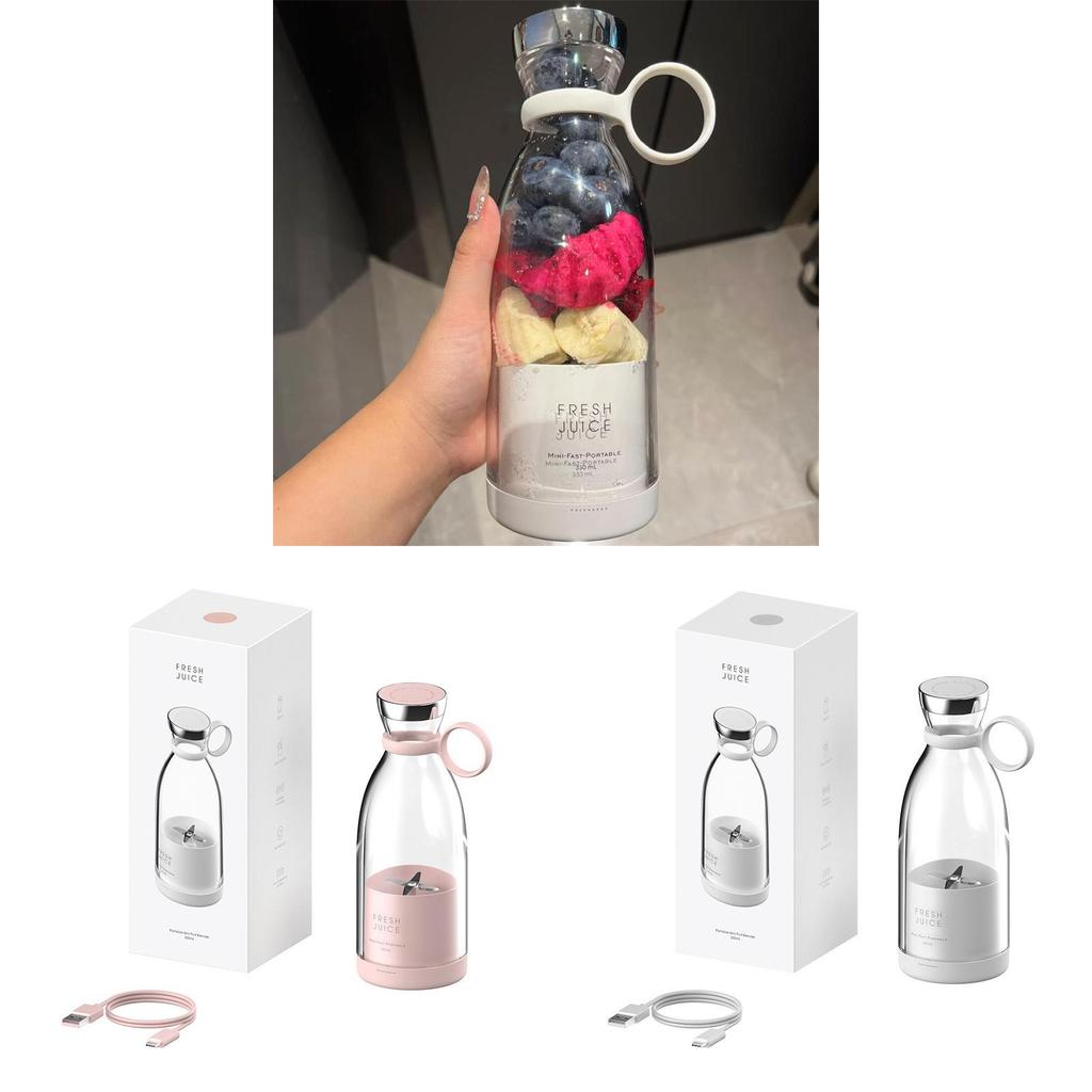 Portable Juicer Cup With Stainless Steel Blades Rechargeable For Home And Office Use
