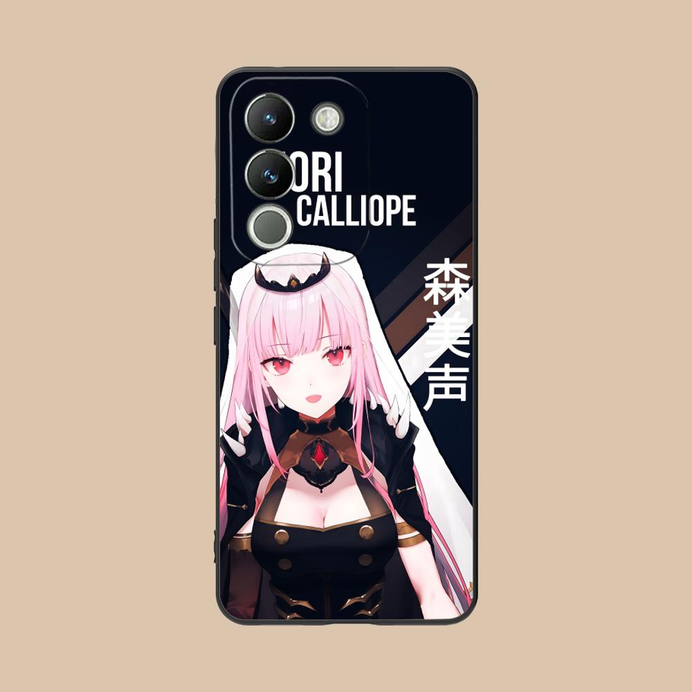 Holo Mori Calliope Matte TPU Mobile Phone Case for VIVO V60 V50 V40 V30 V29 V27 V25 V23 Pro Lite 5G Colorful Printing Cover