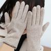 Soft Soft Thickened Gloves Faux Cashmere Elasticity Finger Mittens Bow Anti-cold Mittens  Daily