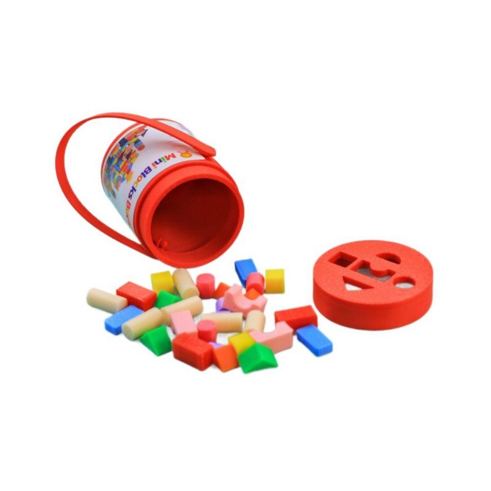 Plastic Miniature Doll Blocks Multicolor Doll Building Block Bucket Doll Toy Blocks For Toy Room