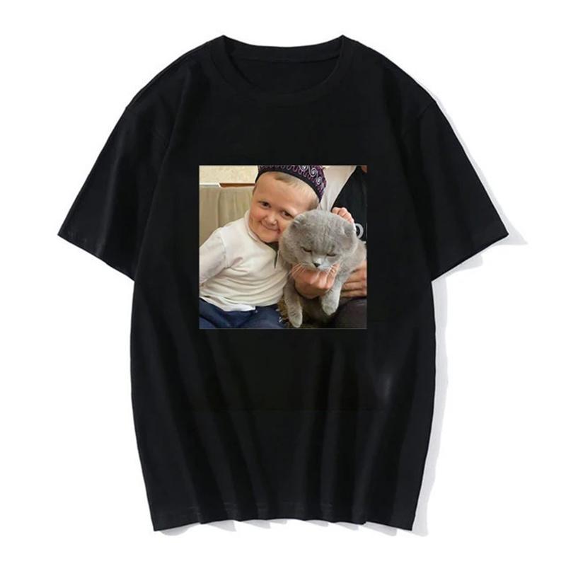 Hasbulla Fighting T Shirt Unisex Russia Classic Mini Khabib Blogger Graphic Tshirts Women Funny Streetwear Tops Tees Shirts