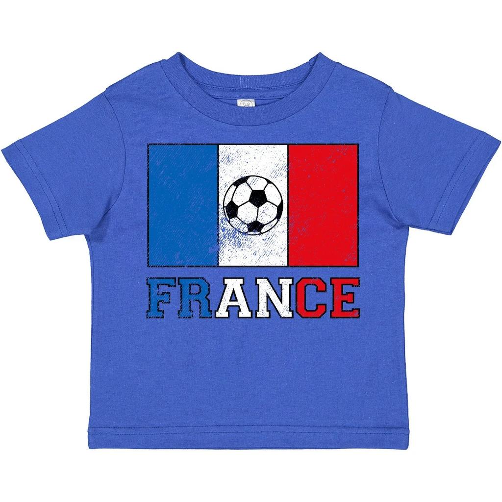 Inktastic French Soccer Toddler T-Shirt France Futbol Fan Lover Flag Child Kid