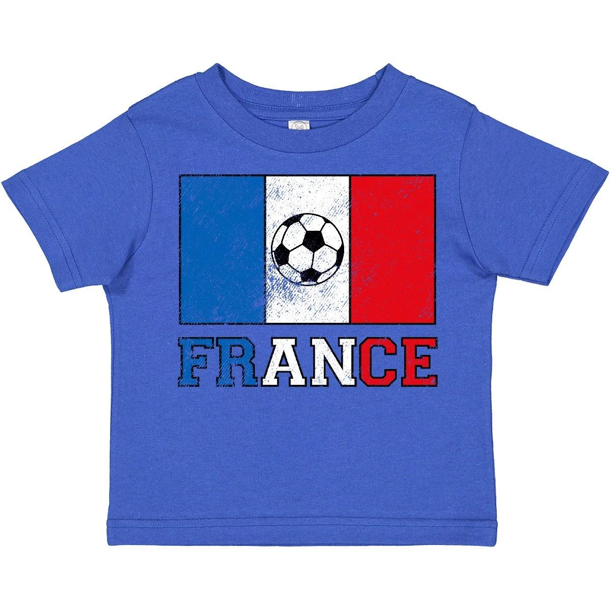 Inktastic French Soccer Toddler T-Shirt France Futbol Fan Lover Flag Child Kid 110