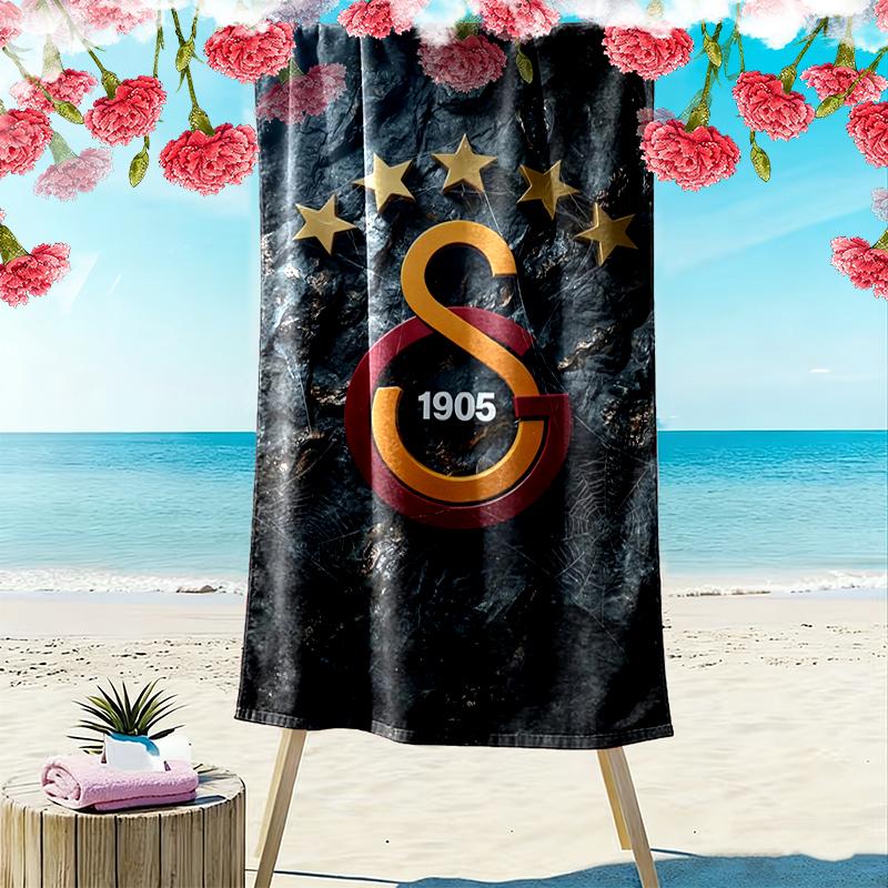 Galatasaray SK Beach Towel Suitable for Various Scenarios Such As Kitchen, Bathroom and Beach Swimming