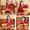 Red Plush Snake Year Mascot Toy Cute Cartoon Animal Figurine Perfect For New Year Gifts
