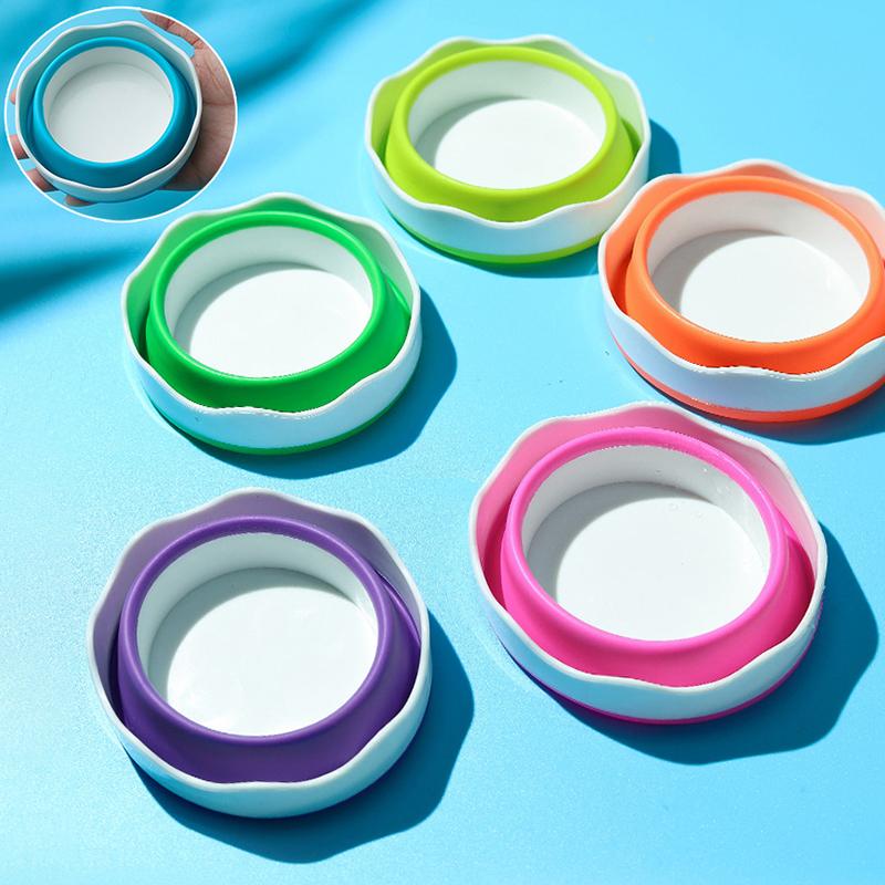 Silicone Folding Bucket For Manicure Washing Painting Brush Bucket Watercolor Drawing Bucket Tools Portable Pen Washing Cup