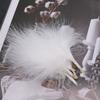 Blood vessel velvet feather turkey feather jewelry cat toy cat stick handicraft dream catcher decorative material