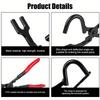 Anti-Slip Handle Exhaust Hanger Removal Puller Car Exhaust Rubber Pad Pliers  Car Hose Removal