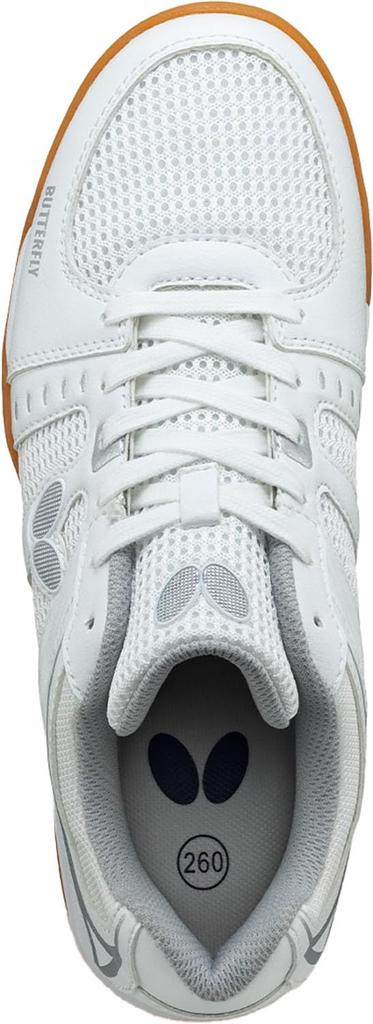 Butterfly Resoline Unisex II Table Tennis Size Size 93730 Shoes, 270, White, 23.5 Cm,